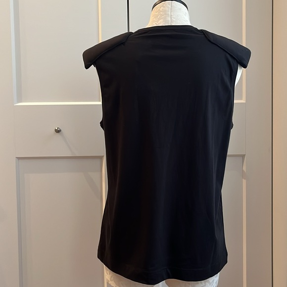 NWT Tibi Shoulder Pad Sleeveless T-shirt Top Muscle Tank size M - Picture 4 of 6